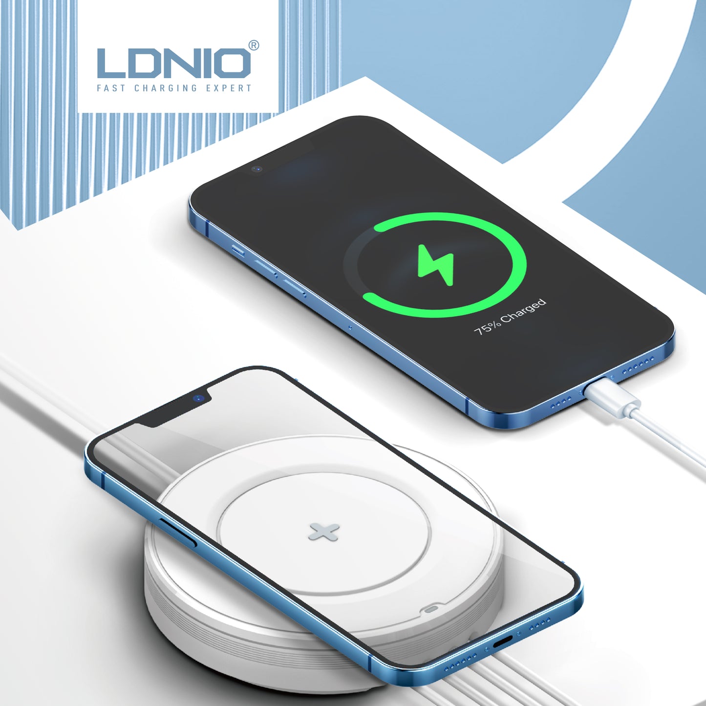 Caricabatterie da tavolo wireless AW003/AW004 con ricarica rapida QC3.0/PD