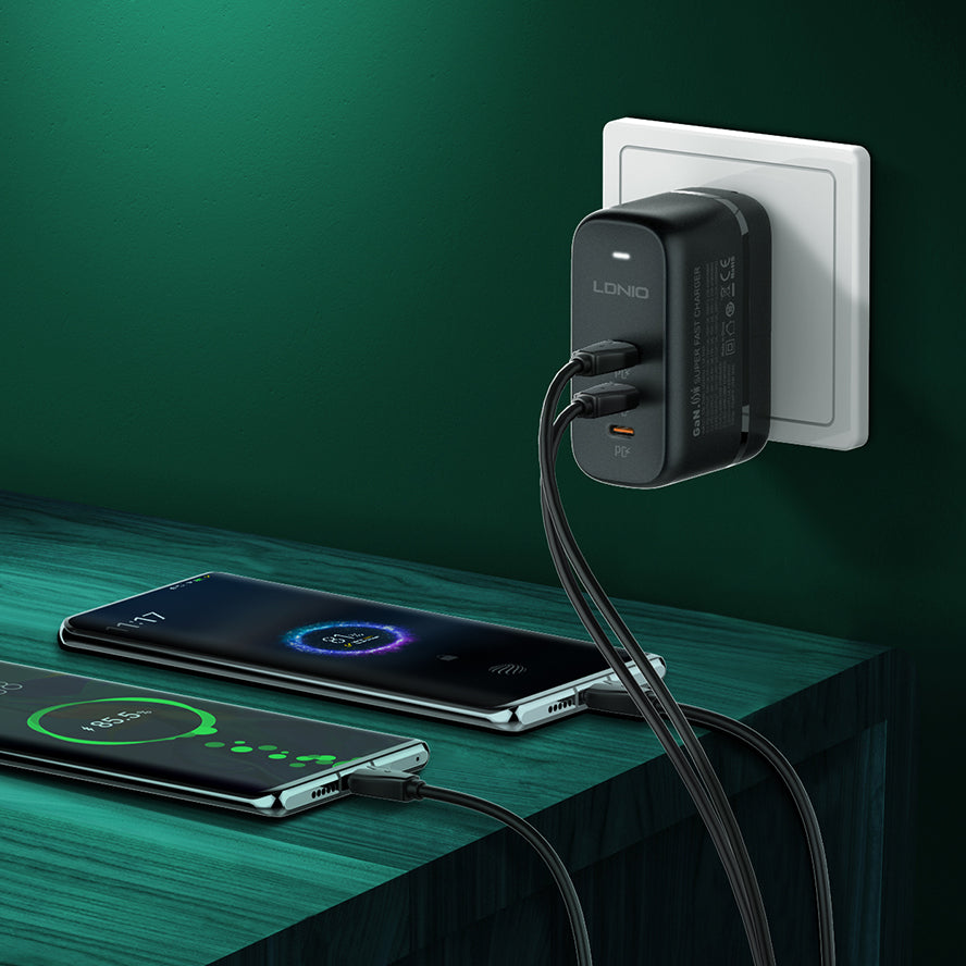 Caricabatterie Rapido 65W GaN - Ricarica Potente e Portatile
