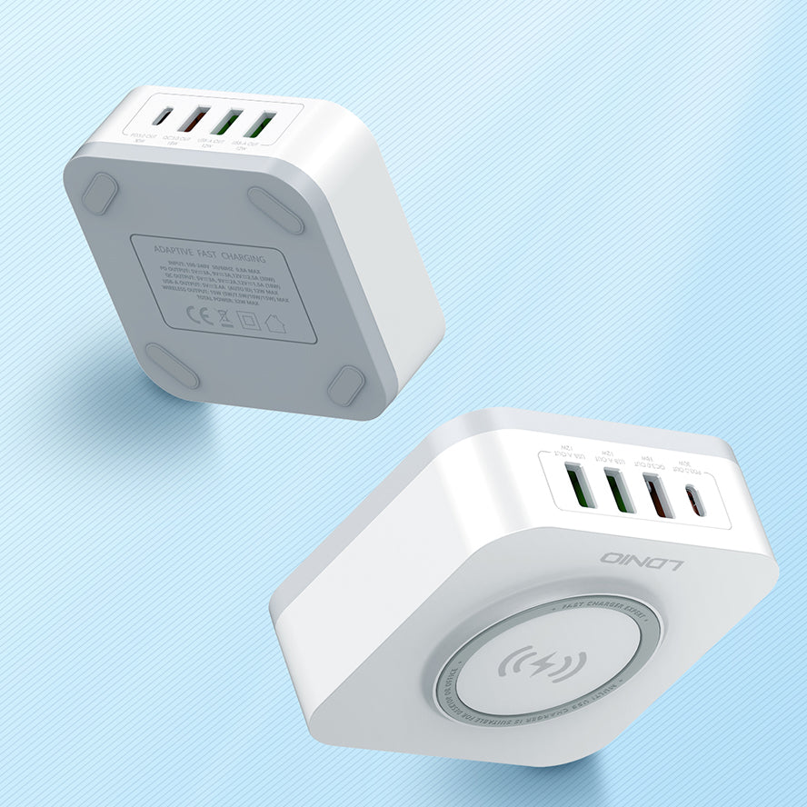 Caricabatterie da tavolo wireless AW003/AW004 con ricarica rapida QC3.0/PD