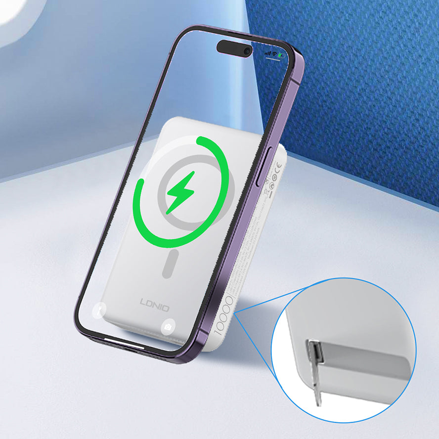 PQ16 Powerbank Magnetico Wireless 15W con Stand Invisibile - 10000mAh