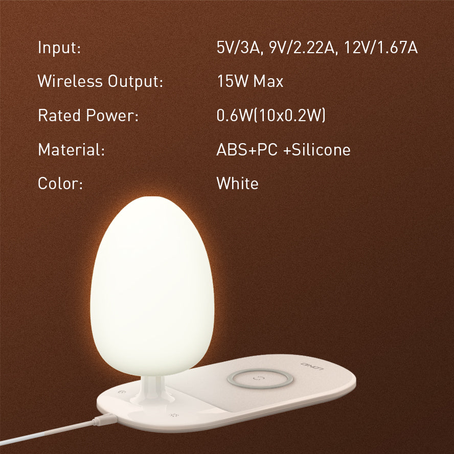 Lampada da scrivania Y3 con ricarica wireless rapida