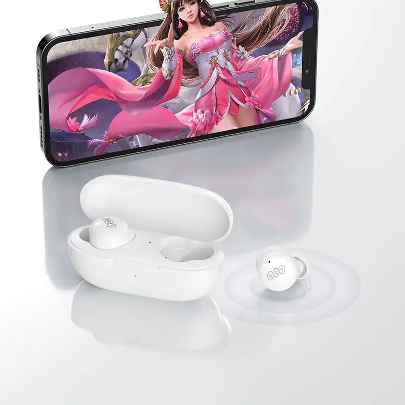 Kit Doppio Auricolari QCY — HT05 Nero + T17 Bianco · Lavoro & Quotidiano