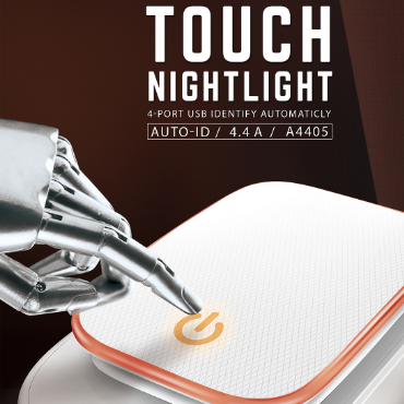 A4405: Lampada LED Touch e Caricabatterie USB