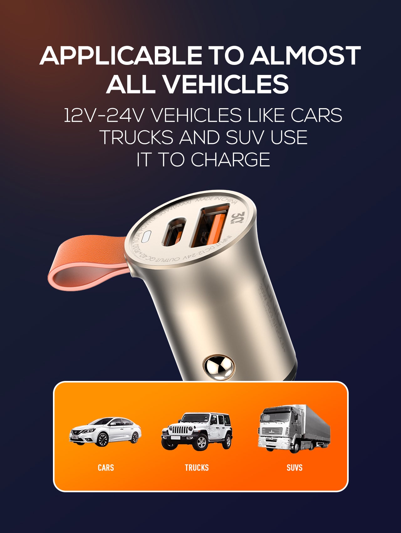 Caricabatterie per auto C503Q - C511Q