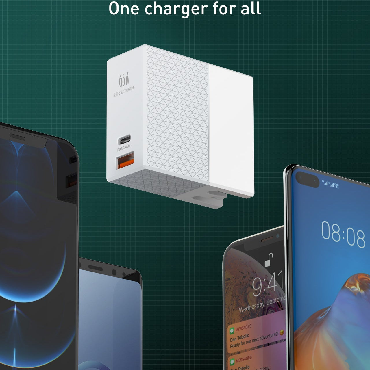 Caricabatterie a Ricarica Rapida da 65W ldnio