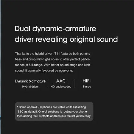 Cuffie wireless T11 QCY