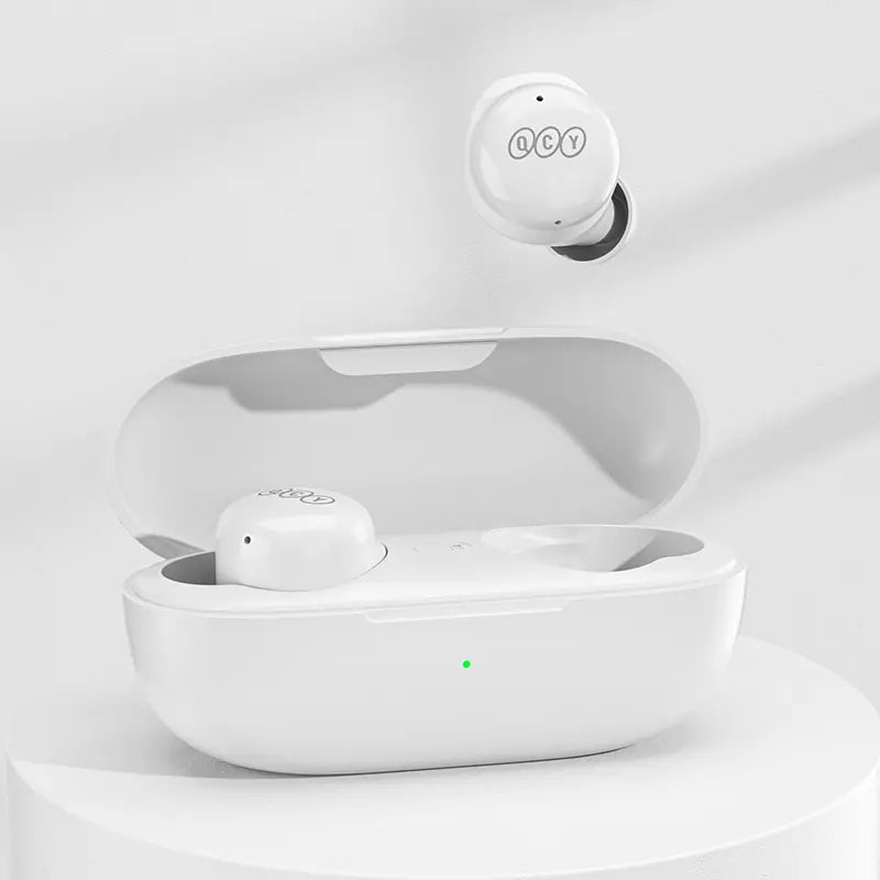 Kit Doppio Auricolari QCY — HT05 Nero + T17 Bianco · Lavoro & Quotidiano