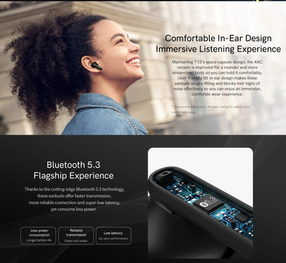 Cuffie wireless T13ANC
