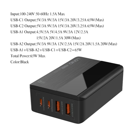 A4808Q: Caricabatterie da Tavolo con Display LED