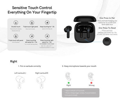 Cuffie wireless T13ANC
