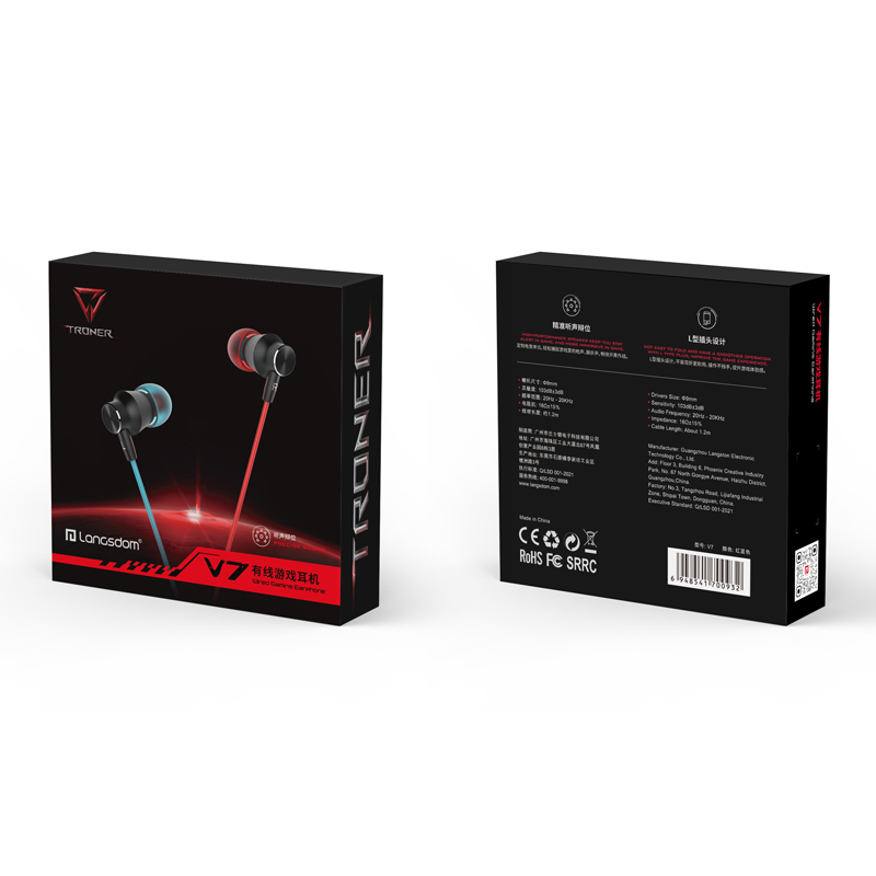 QCY T13 + Auricolare con filo V7