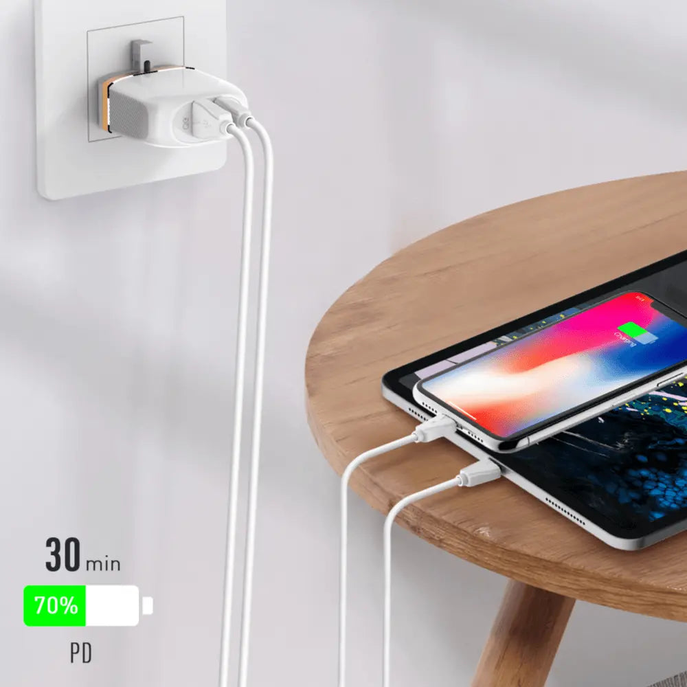 Caricabatterie doppia porta 20W, compatto per iPhone e Android A2316C