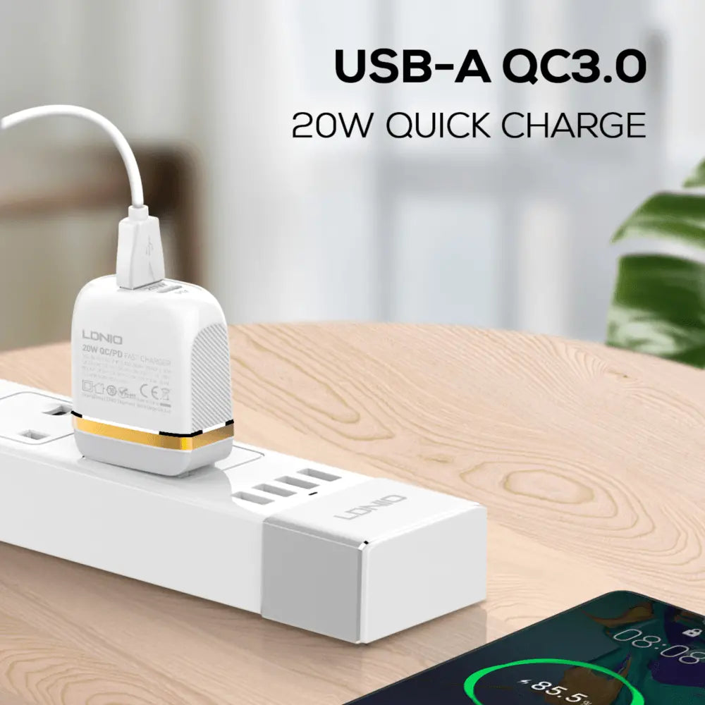 Caricabatterie doppia porta 20W, compatto per iPhone e Android A2316C