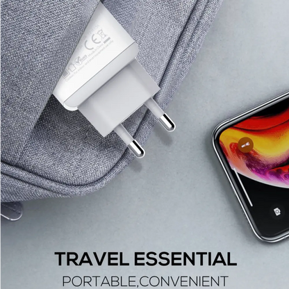 Caricabatterie doppia porta 20W, compatto per iPhone e Android A2316C