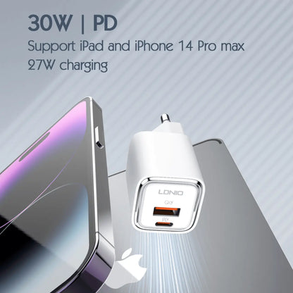 Caricabatterie doppia porta 30W, per iPhone e Android insieme A2317C