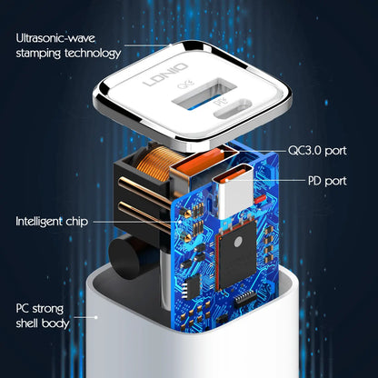 Caricabatterie doppia porta 30W, per iPhone e Android insieme A2317C