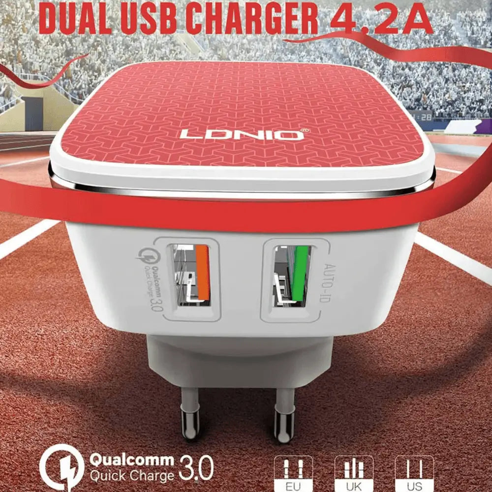 A2405Q - Caricatore Dual USB-A QC 3.0 + Auto-ID