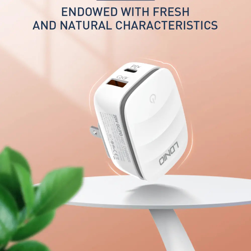 Caricabatterie 20W con lampada LED touch integrata A2425C