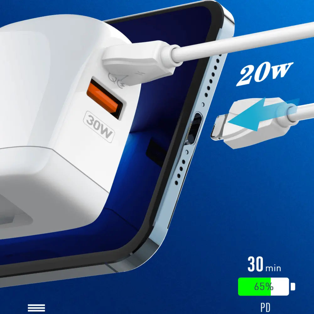 A2522C-Caricatore Dual Port 30W con Display LED