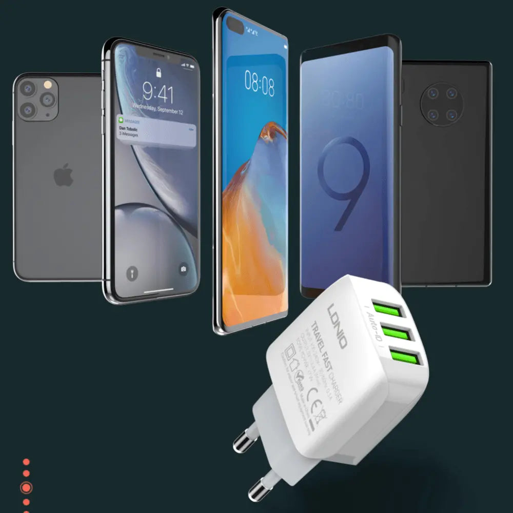 Caricatore USB 3 Porte 17W