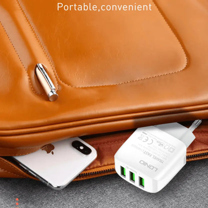 Caricatore USB 3 Porte 17W