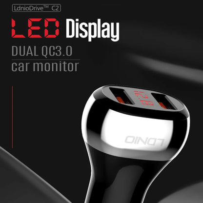 Caricabatterie da auto 38/36W, doppia porta USB