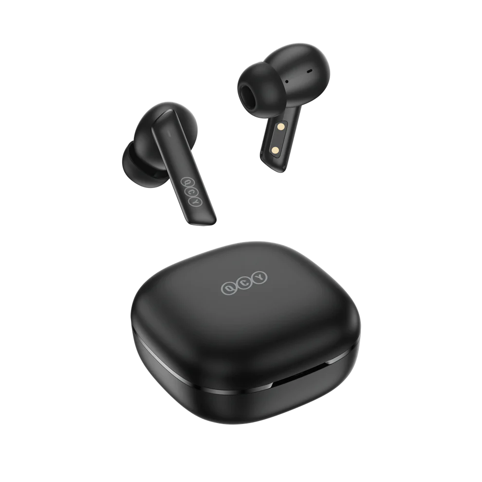 QCY HT05 MeloBuds ANC Auricolari Wireless Bluetooth 5.2 TWS con Cancellazione Attiva del Rumore, 6 Microfoni ENC, Impermeabili IPX5