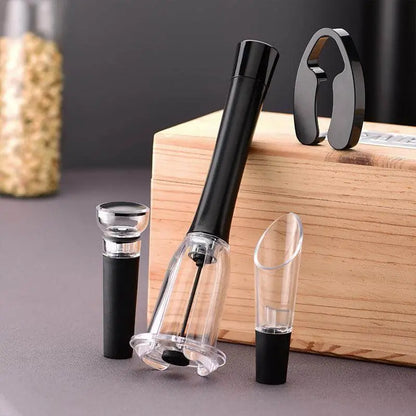 Cavatappi ad Aria Compressa 2 in 1 – Apri Bottiglie di Vino con Tagliacapsule Integrato