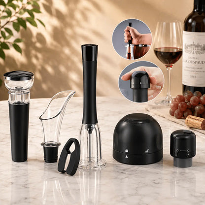 Kit Accessori Vino e Champagne – Set da 8 Pezzi