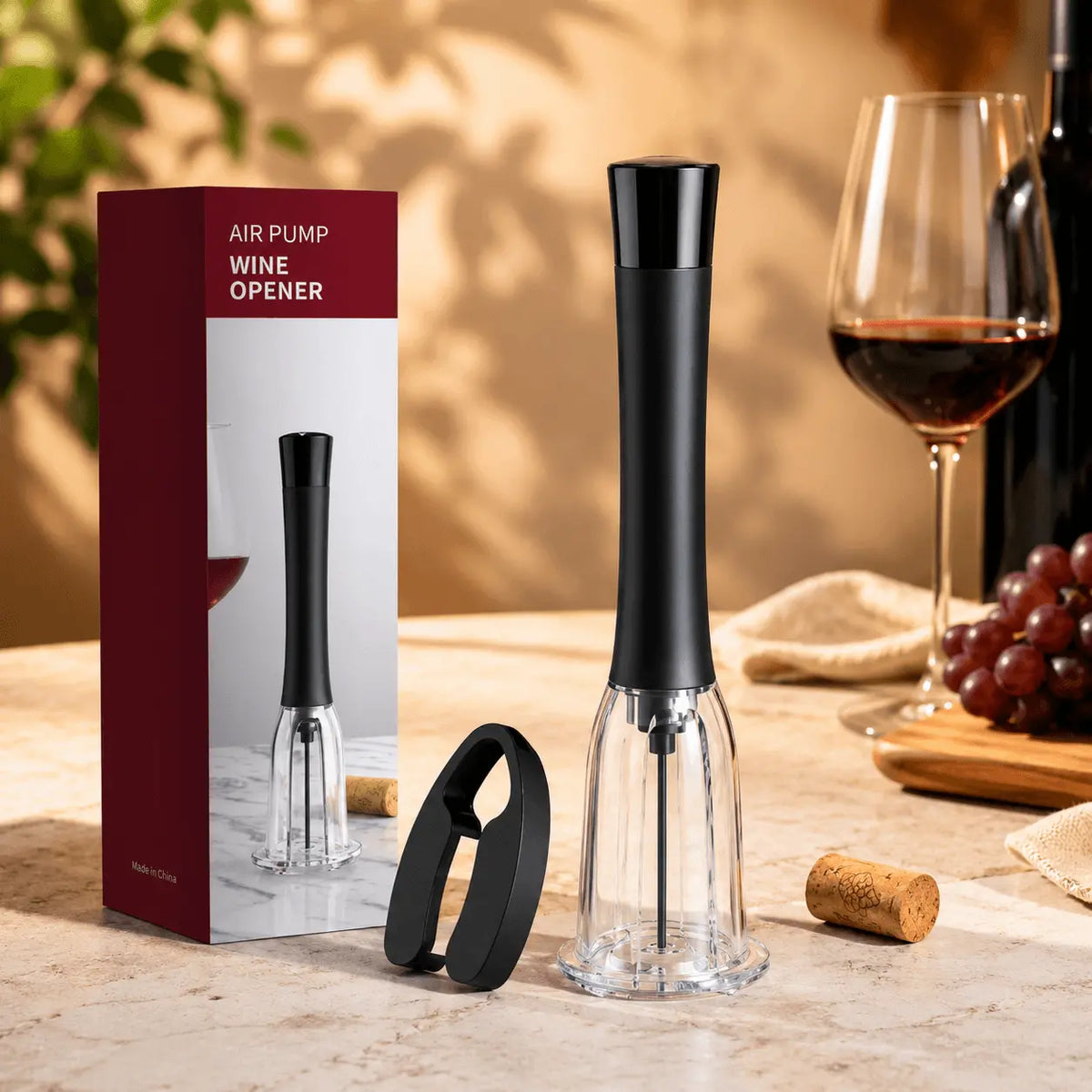 Accessori Vino — Apribottiglie, Pompa Sottovuoto e Versatori