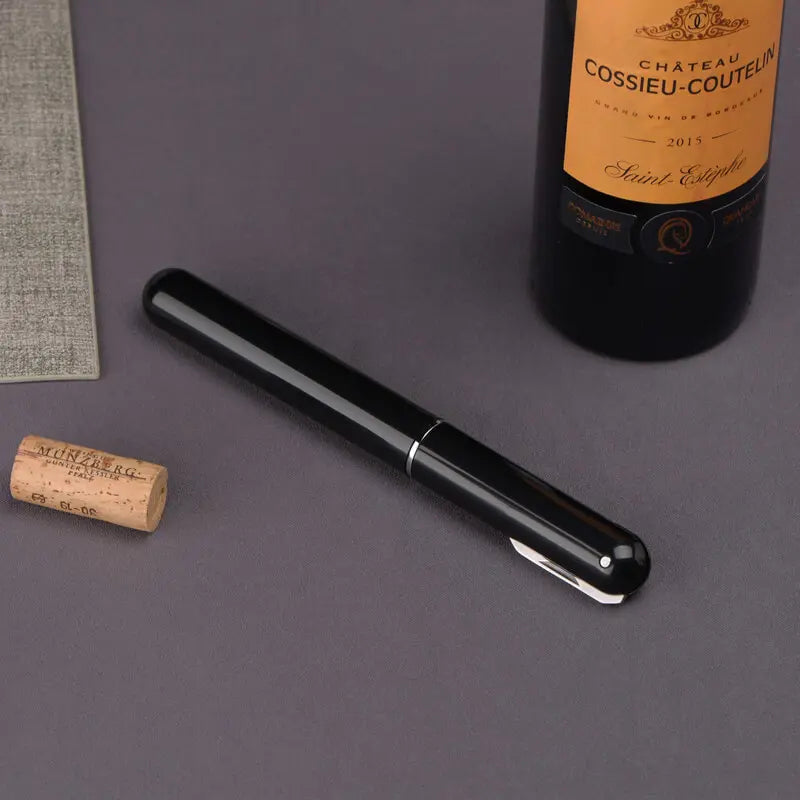 Cavatappi ad Aria Compressa 2 in 1 – Apri Bottiglie di Vino con Tagliacapsule Integrato