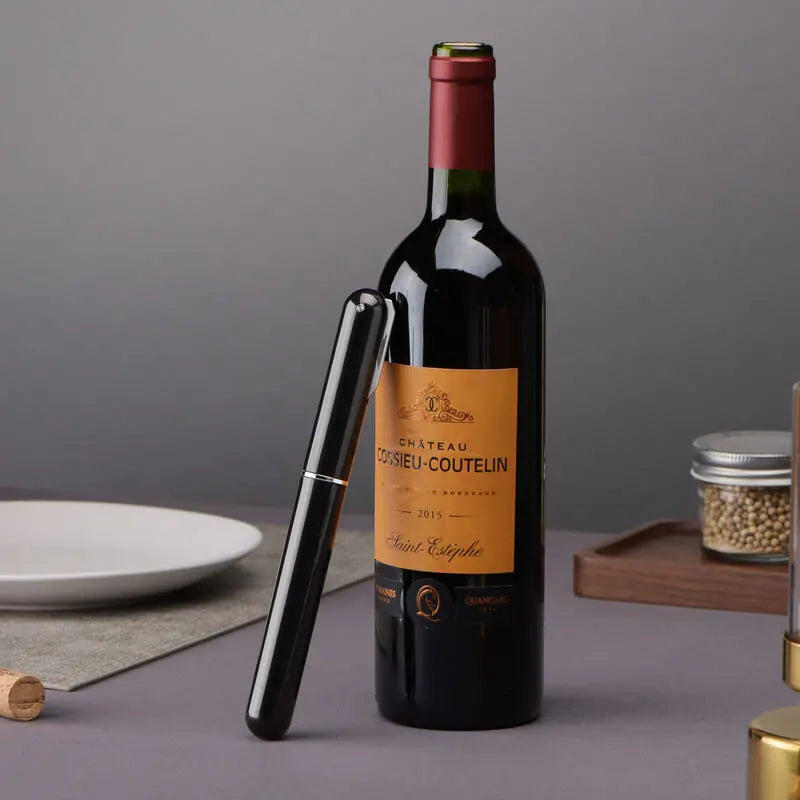 Cavatappi ad Aria Compressa 2 in 1 – Apri Bottiglie di Vino con Tagliacapsule Integrato