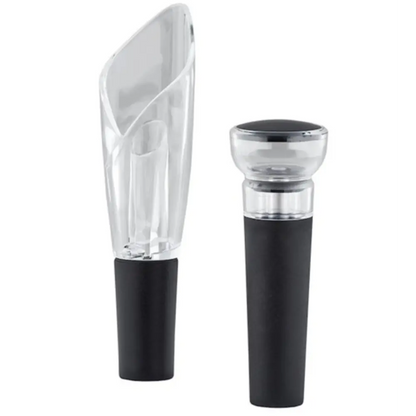 Set 2 in 1: versatore e tappo sottovuoto per vino, formato portatile-TZ01