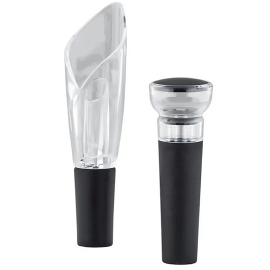 Set 2 in 1: versatore e tappo sottovuoto per vino, formato portatile-TZ01