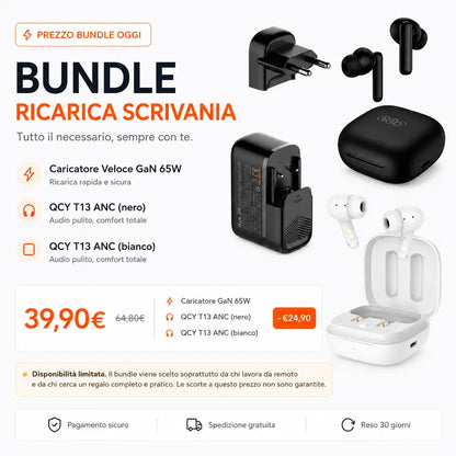 Bundle Pro 65W-Q367 + QCY ANC