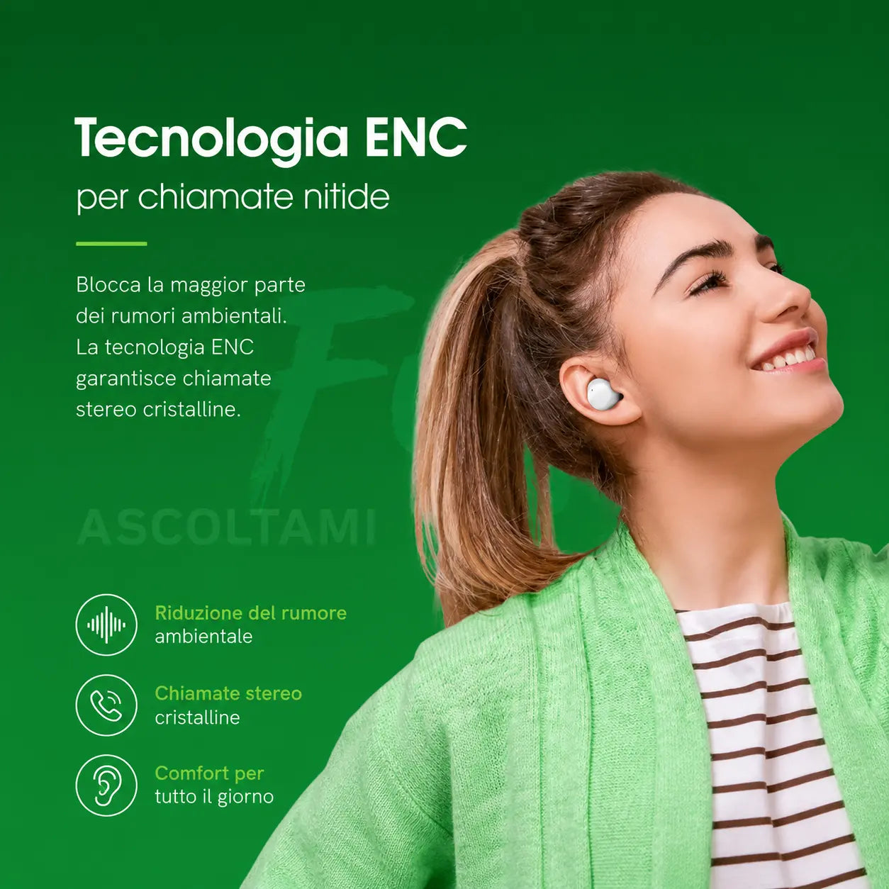 Kit Doppio Auricolari QCY — HT05 Nero + T17 Bianco · Lavoro & Quotidiano