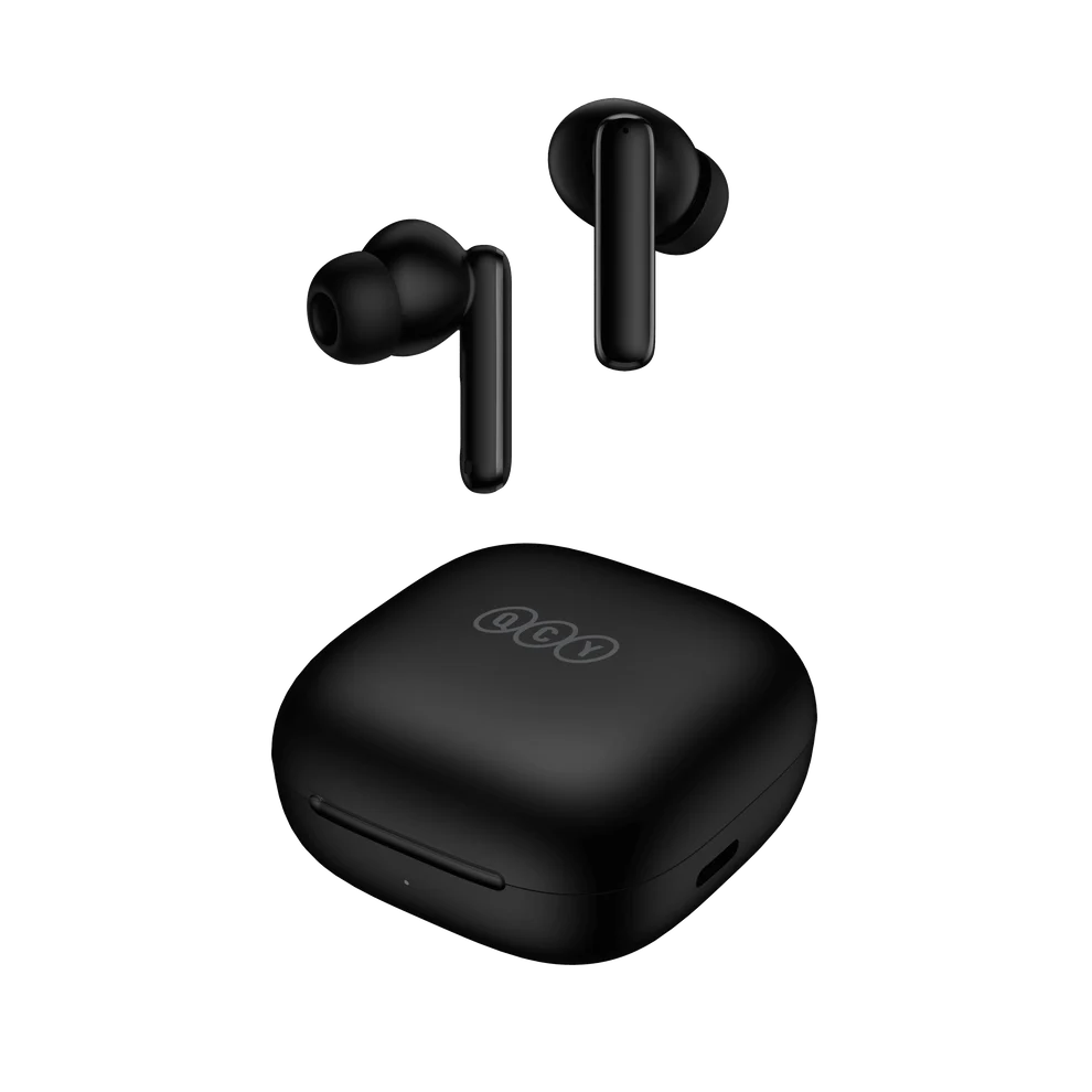 QCY HT06 T13 ANC Auricolari Wireless Bluetooth 5.3 TWS con Cancellazione Attiva del Rumore fino a 30 dB, Driver Dinamico da 10 mm, 4 Microfoni ENC, Fino a 30 Ore di Autonomia
