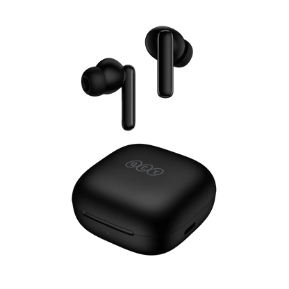 QCY HT06 T13 ANC Auricolari Wireless Bluetooth 5.3 TWS con Cancellazione Attiva del Rumore fino a 30 dB, Driver Dinamico da 10 mm, 4 Microfoni ENC, Fino a 30 Ore di Autonomia