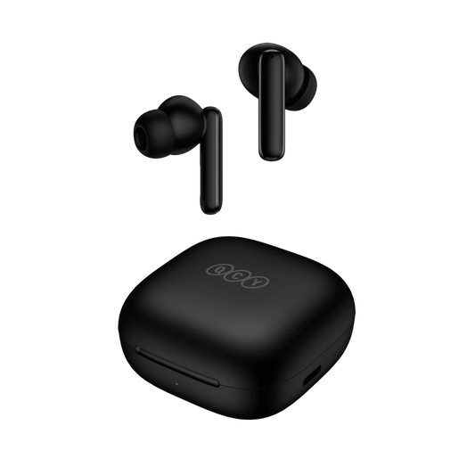 QCY HT06 T13 ANC Auricolari Wireless Bluetooth 5.3 TWS con Cancellazione Attiva del Rumore fino a 30 dB, Driver Dinamico da 10 mm, 4 Microfoni ENC, Fino a 30 Ore di Autonomia