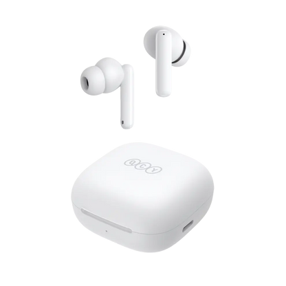 QCY HT06 T13 ANC Auricolari Wireless Bluetooth 5.3 TWS con Cancellazione Attiva del Rumore fino a 30 dB, Driver Dinamico da 10 mm, 4 Microfoni ENC, Fino a 30 Ore di Autonomia