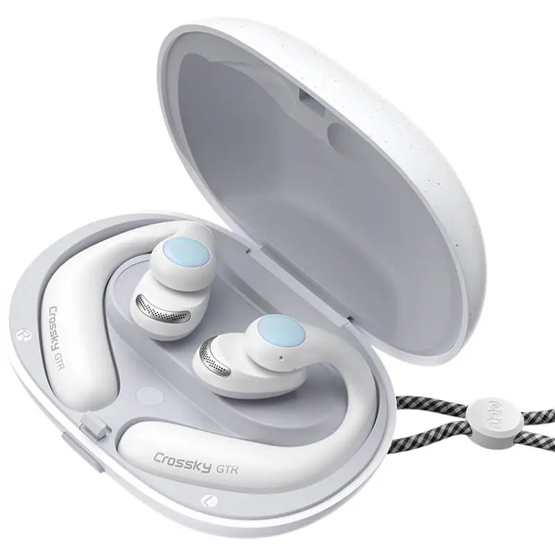 QCY T15 Crossky GTR Auricolari Open-Ear Wireless Bluetooth 5.3 TWS per Sport, Ganci Ergonomici, Controllo Touch, Impermeabili IPX5, Fino a 24 Ore di Autonomia