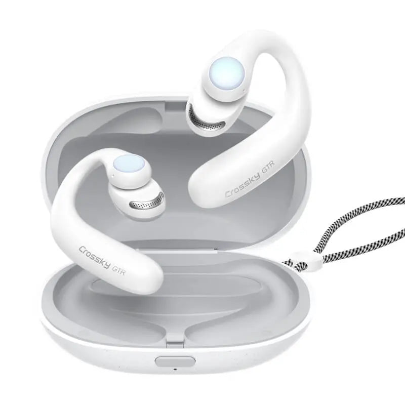 QCY T15 Crossky GTR Auricolari Open-Ear Wireless Bluetooth 5.3 TWS per Sport, Ganci Ergonomici, Controllo Touch, Impermeabili IPX5, Fino a 24 Ore di Autonomia