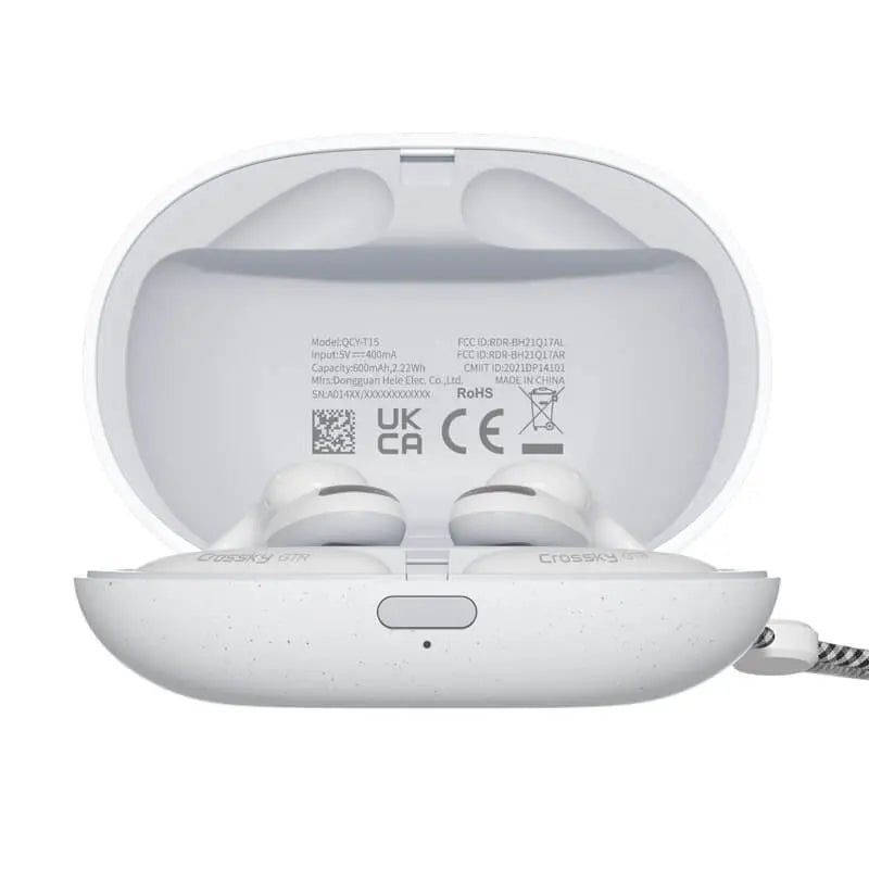 QCY T15 Crossky GTR Auricolari Open-Ear Wireless Bluetooth 5.3 TWS per Sport, Ganci Ergonomici, Controllo Touch, Impermeabili IPX5, Fino a 24 Ore di Autonomia