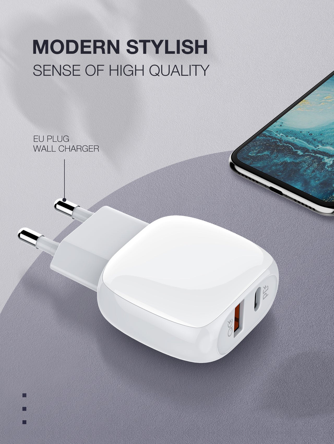 Caricabatterie da Muro QC3.0 20W
