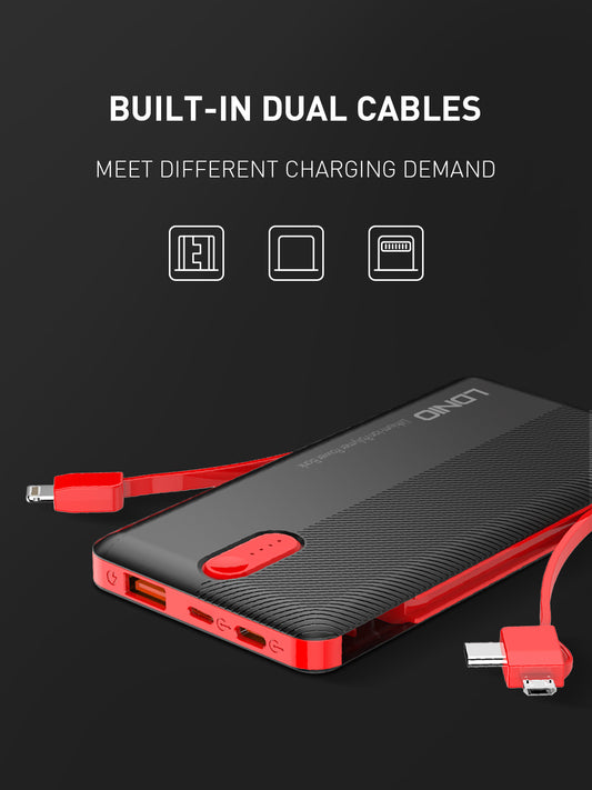 Power Bank PL2014: 20000mAh con cavo 3 in 1 integrato