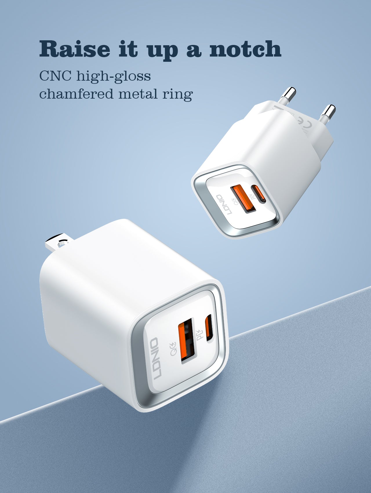 Caricabatterie Rapido 35W con Doppio USB-C