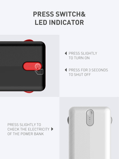 Power Bank PL2014: 20000mAh con cavo 3 in 1 integrato